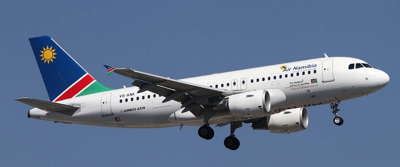 Airbus A319 von Air Namibia: Die Fluggesellschaft überlebt - wieder einmal äußerst knapp.