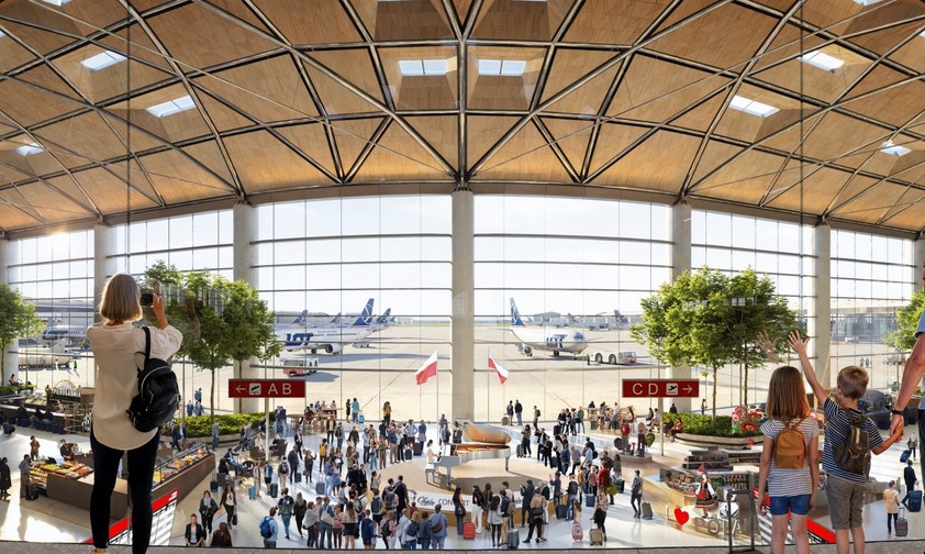 Das Terminal des Port Polska: Platz für vorerst 44 Millionen passagiere.