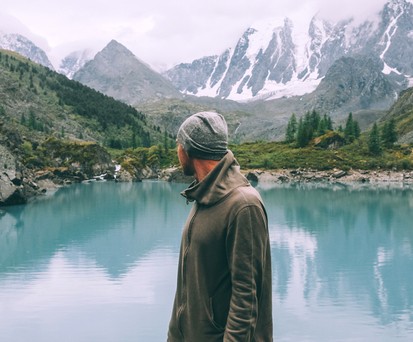 Schöner Bergsee - aber wo liegt der bloß? Easyjet will weiterhelfen.
