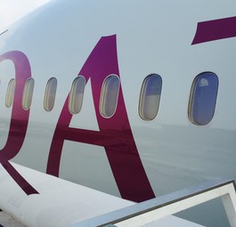Qatar Airways: Alles stand still. 