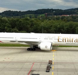 Boeing 777 von Emirates: Zwei Jets dieses Modells waren an dem Vorfall beteiligt.
