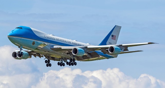 Boeing 747 als Air Force One: Dieses Mal nicht in Zürich zu sehen.