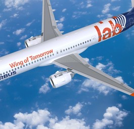 Der A321 Neo erhält Aufsätze an den Flügelenden: So testet Airbus die künftigen, sehr langen Tragflächen.
