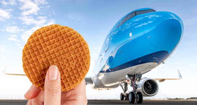 klm airbus a321 neo stroopwafel