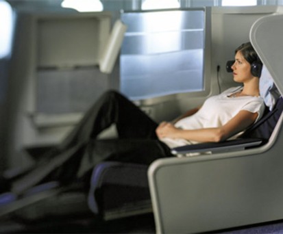 Business-Sitz von British Airways: Wenn man ein Smartphone in den Ritzen des Sitzes verliert, wird es problematisch.