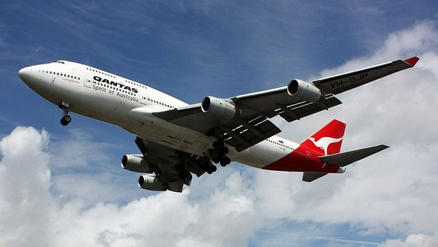 B747 von Qantas: Die Airline überholt die Rolls-Royce-Turbinen.