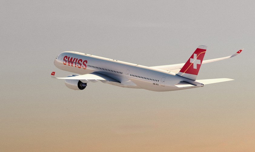 Airbus A350 von Swiss: Ein Flieger muss noch eine ganze Weile in Almaty bleiben. 