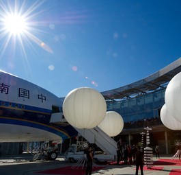 A380 von China Southern: Schlecht ausgelastet.
