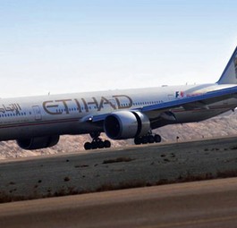Boeing 777 von Etihad: Noch keine Spur zum Täter.