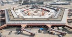 Der Flughafen Tegel im Sommer 2024 aus der Luft. Die Entkernung läuft.