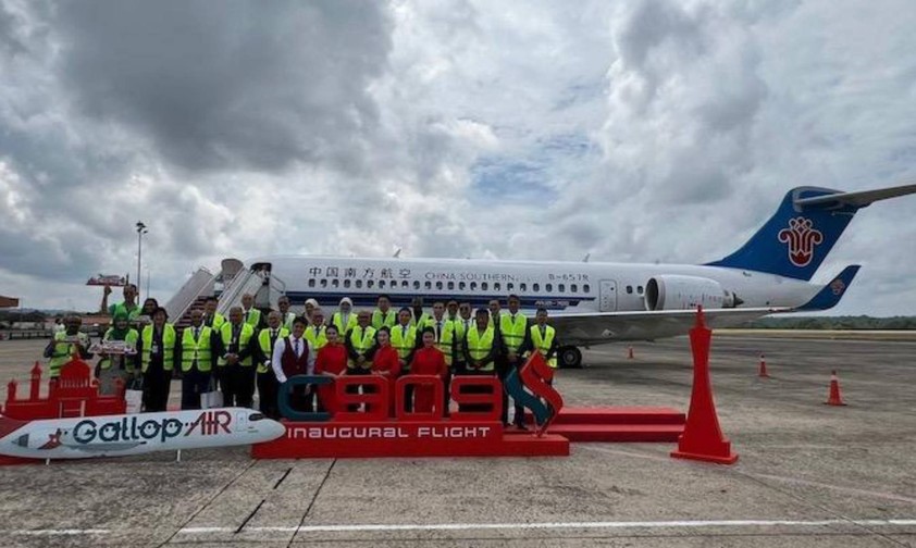 Erster Flug vom Gallop Air: Durchgeführt wurde der Flug von einer C909 von China Southern Airlines.