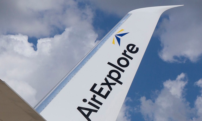 Winglet einer Boeing 737 von Air Explore: