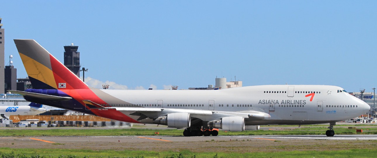 Boeing 747 von Asiana mit dem Kennzeichen HL7428: Wieder im Einsatz.