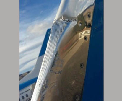 Schaden bei Aerolineas Argentinas: Ab zur Inspektion.