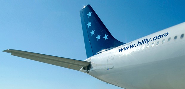 Heckflosse einer Maschine von Hi Fly: Bald nach JFK?