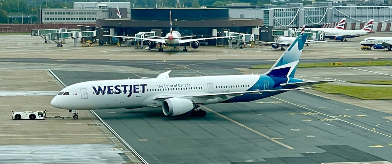 Dreamliner von Westjet in London-Gatwick: Weitere Boeing 787 will Westjet nicht mehr.