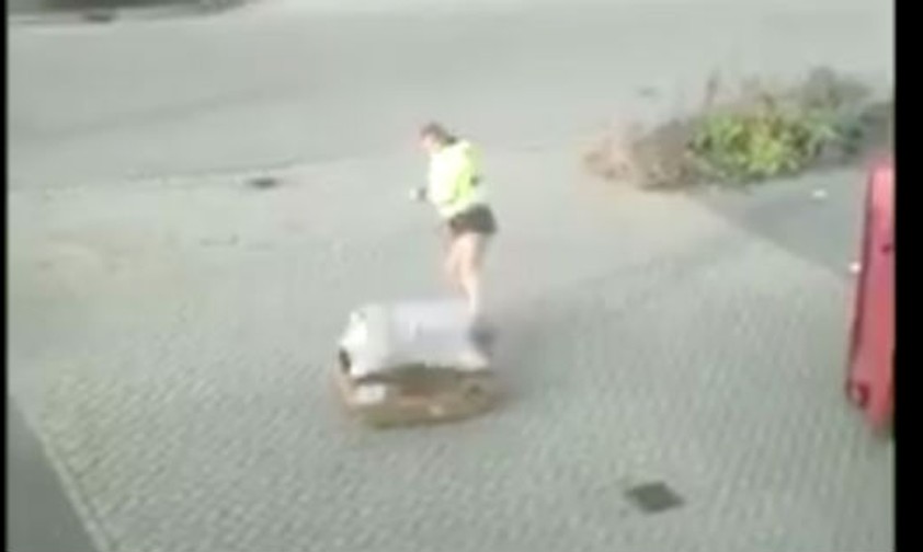 Notrutsche in freier Wildbahn