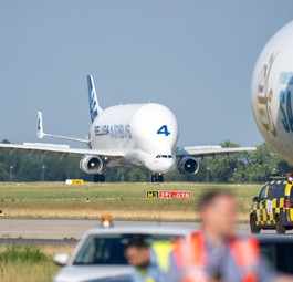 Beluga ST Nummer 4, hier zu sehen bei der ILA 2024: Kommt jetzt ins Museum Aeroscopia.