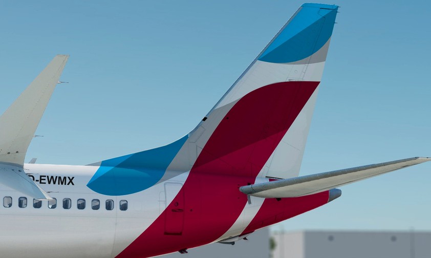 Boeing 737 Max in Eurowings-Farben (Montage): Bald Realität?