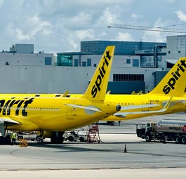 Flugzeuge von Spirit Airlines in Miami: Heben nicht mehr ab.