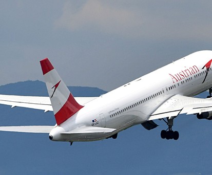 Boeing 767 OE-LAZ von Austrian Airlines: Länger in Montreal als geplant.