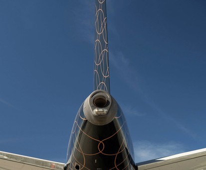 Leitwerk des AIrbus A319 von Beond: Charteraufträge im Januar.