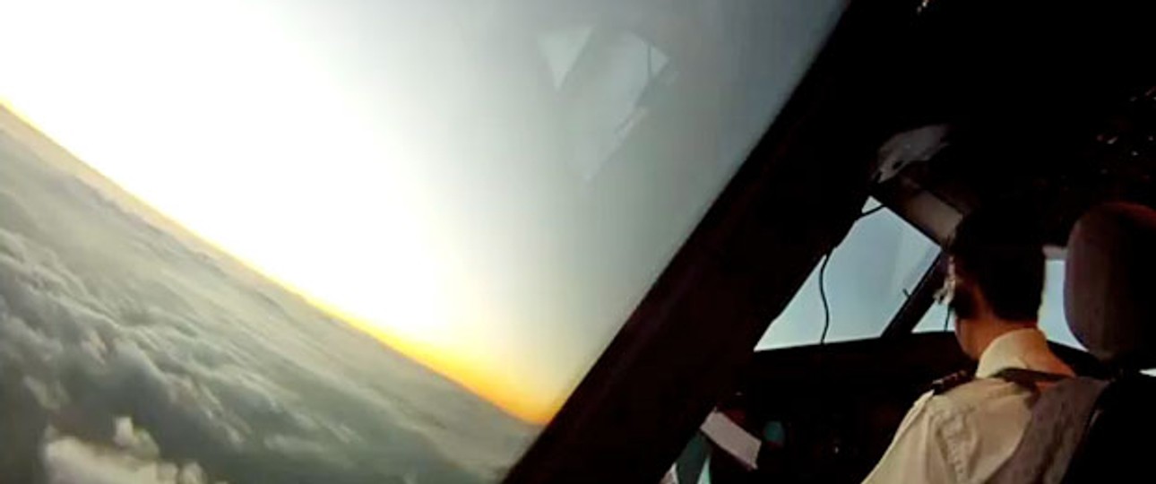 Die Aussicht der Piloten.