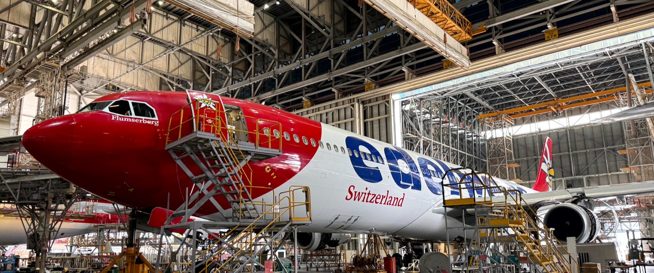 Airbus A340 HB-JMC: Nicht mehr lange im Einsatz - aber topfit