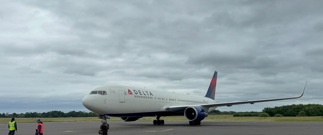Flug DL9994 kam am Mittwoch (3. Juni) aus Atlanta.
