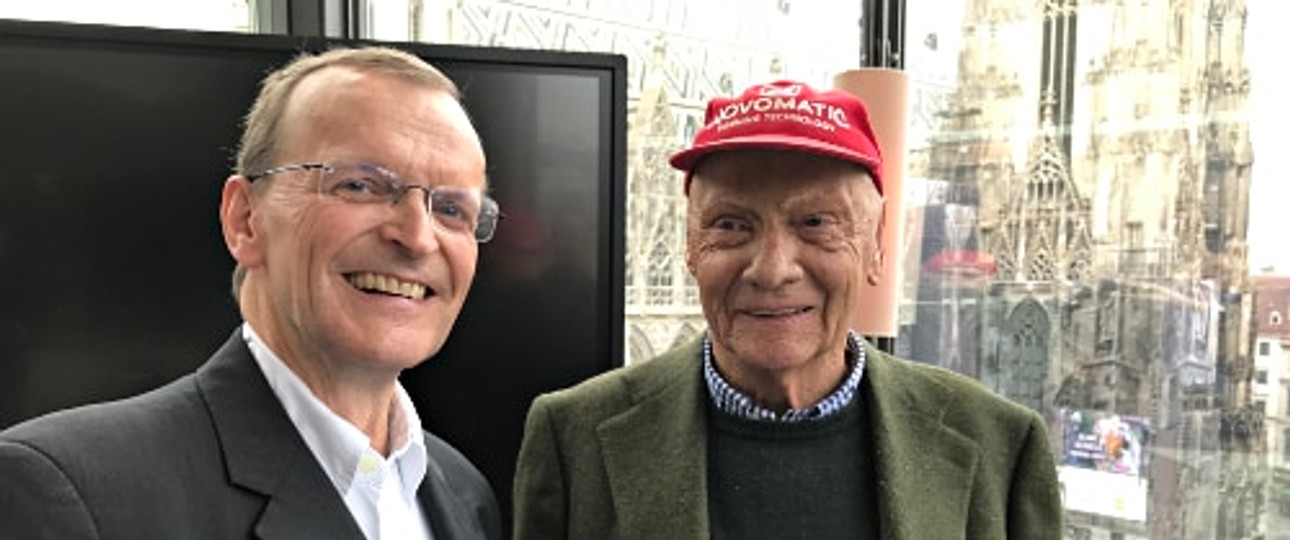 Der Autor mit Niki Lauda