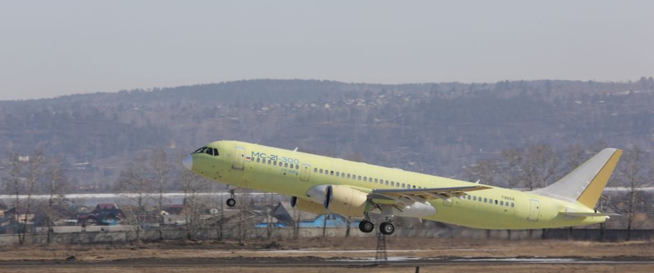 Der dritte Prototyp der Irkut MS-21: Das Modell ist bei Pobeda im Gespräch.