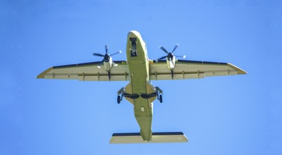 D-CNXT: Der Testflieger der Do 228 NXT in der Luft.