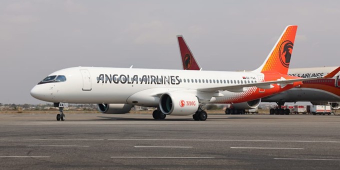 Der erste Airbus A220 von TAAG in Luanda: Der Jet ...