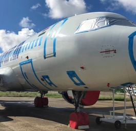 Airbus A320 Neo: Das von Unical Aviation veröffentlichte Bild zeugt Flugzeuge in der Lackierung der indischen Airline Go First