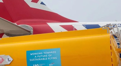 SAF-Betankung eines Flugzeugs von British Airways: IAG hat die Nase vorn.