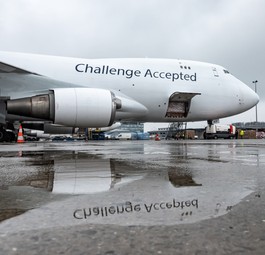Eine Boeing 747: Seit einigen Wochen fliegt Challenge Airlines mit ihrer neuen Lackierung auf der Boeing 747.