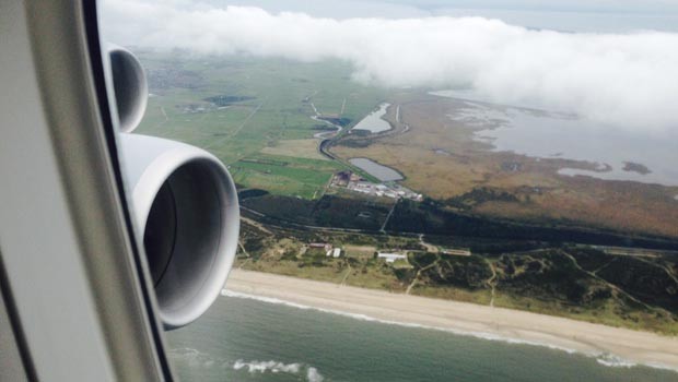 Zur Feier des Tages: Die B747-8 machte auf dem Erstflug einen kleinen Abstecher nach Sylt. Haben Sie uns vielleicht sogar gesehen?