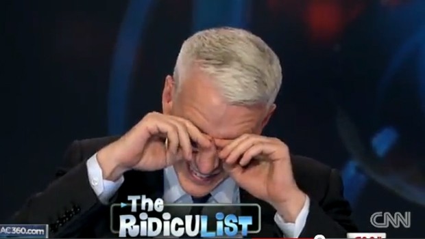 Moderator Anderson Cooper: Kann nicht mehr.