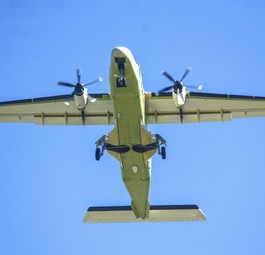 D-CNXT: Der Testflieger der Do 228 NXT in der Luft.