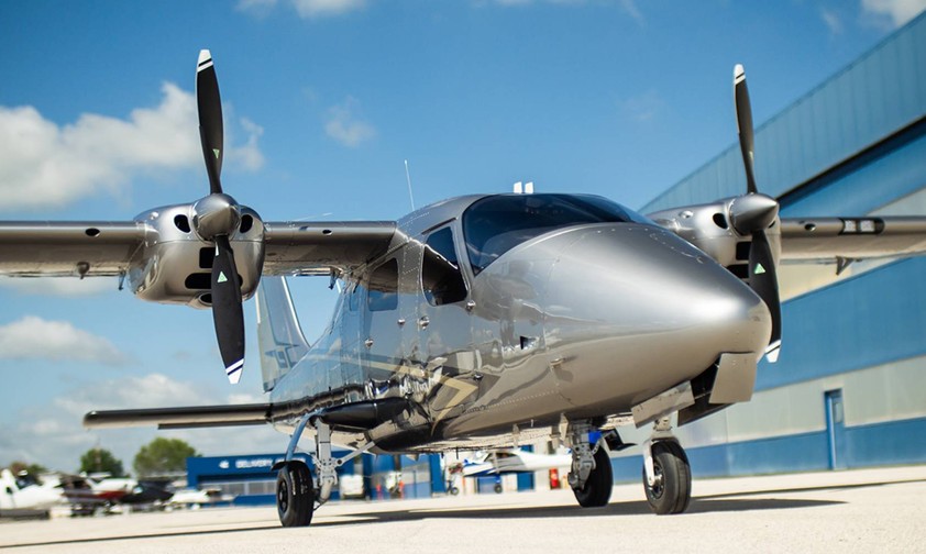 Eine Tecnam P2006T: Mit diesem Flugzeugtyp will Air Taxi Express das Uber der Luftfahrt werden.
