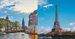 Die bestellten Airbus A350 über Amsterdam und Paris: Könnten so aussehen.