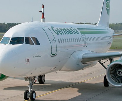Jet von Germania: «Einsatzbereite Maschinen stehen weiter zur Verfügung.»