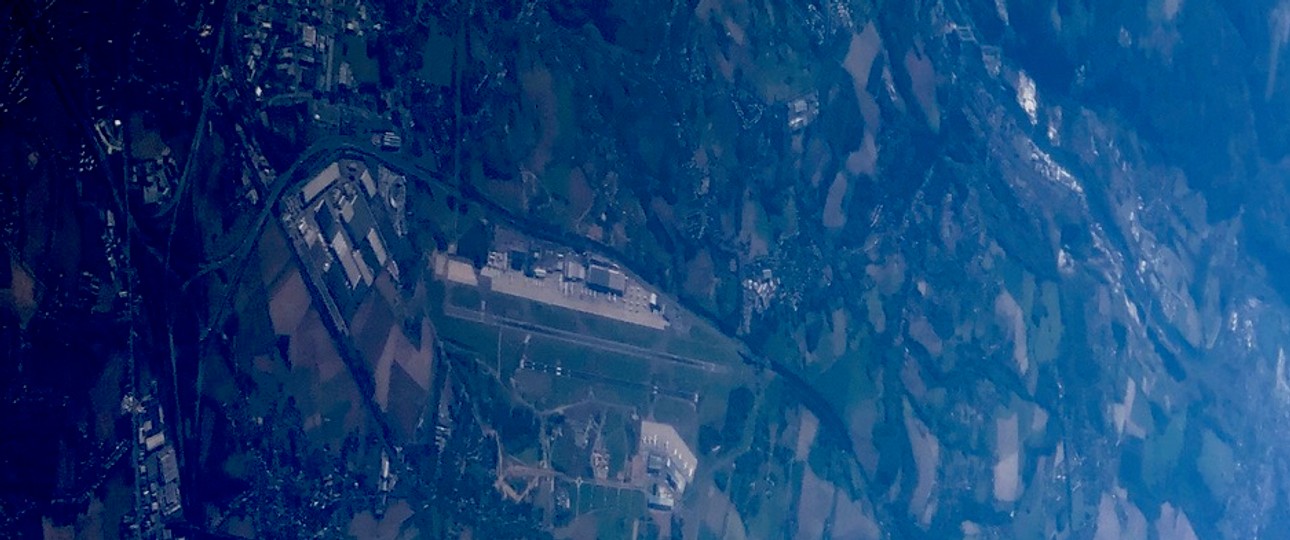 Flughafen Lüttich: Auch hier geht fast nichts mehr.