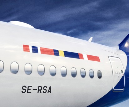 Landesfarben auf Flugzeuge von SAS: Drei Länder stecken in SAS, nur noch eines ist inzwischen Aktionär.