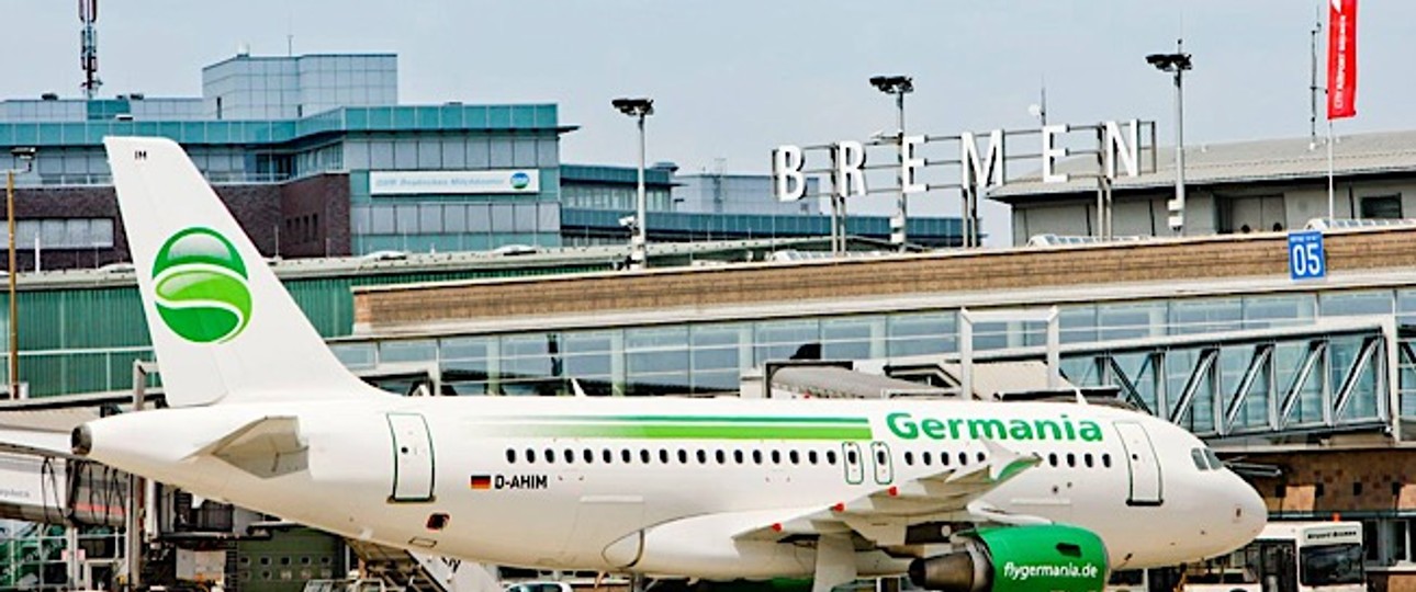 Flughafen Bremen: Bald mit Namenszusatz.