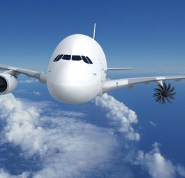 A380 mit Open-Fan-Triebwerk: In der zweiten Hälfte des Jahrzehnts soll er abheben.