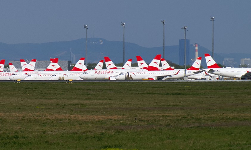 Geparkte Flugzeuge von AUA in Wien: Die Erholung dauert länger als gedacht.