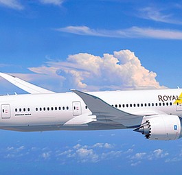 Neue Bemalung: RB statt Staatswappen auf dem Seitenleitwerk des Dreamliners.