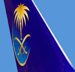 Heckflosse von Saudia: Ärger mit den Flugbegleiterinnen.