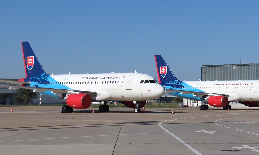 Die AIrbus A319 ACJ des Slovak Government Flying Service.